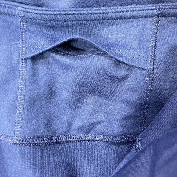 Women Leggings Large High Waist Side Pockets All Day Comfort Navy Blue New - Picture 10 of 16